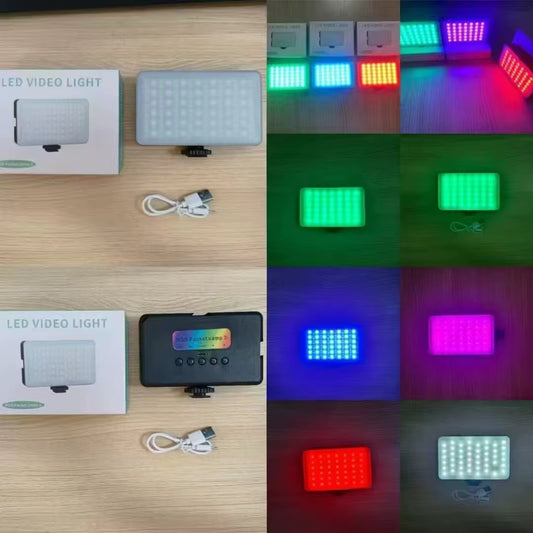 Lampe LED de Poche Professionnelle – Éclairage Photo & Vidéo RGB Rechargeable